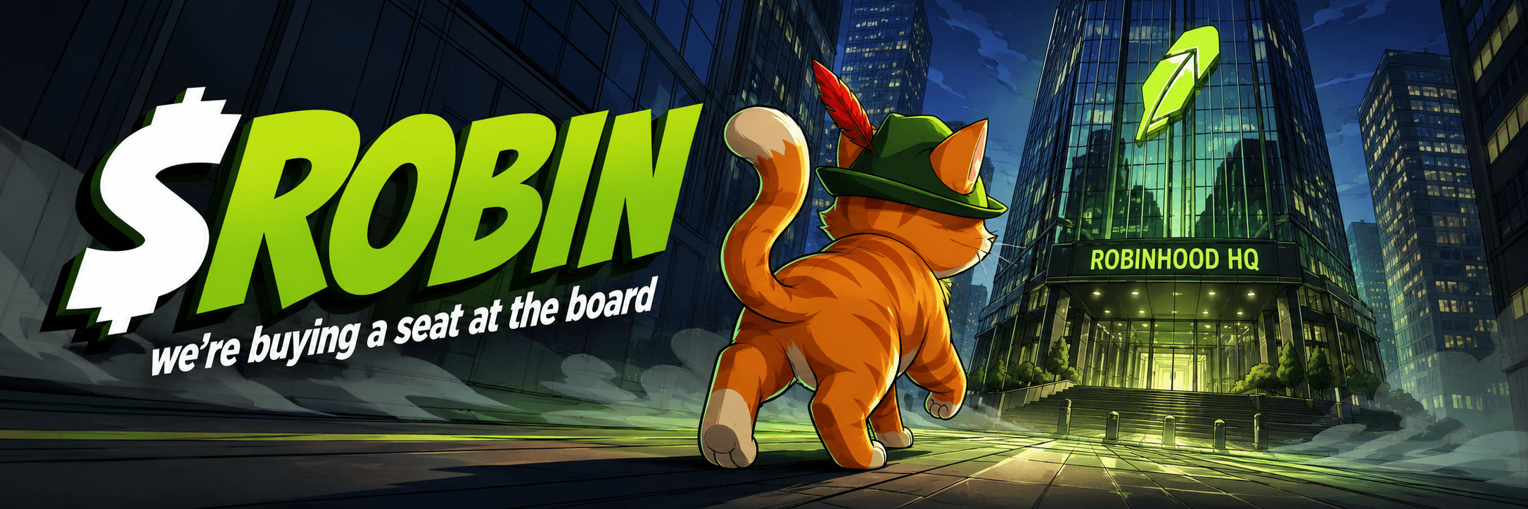 ROBIN walking toward Robinhood headquarters